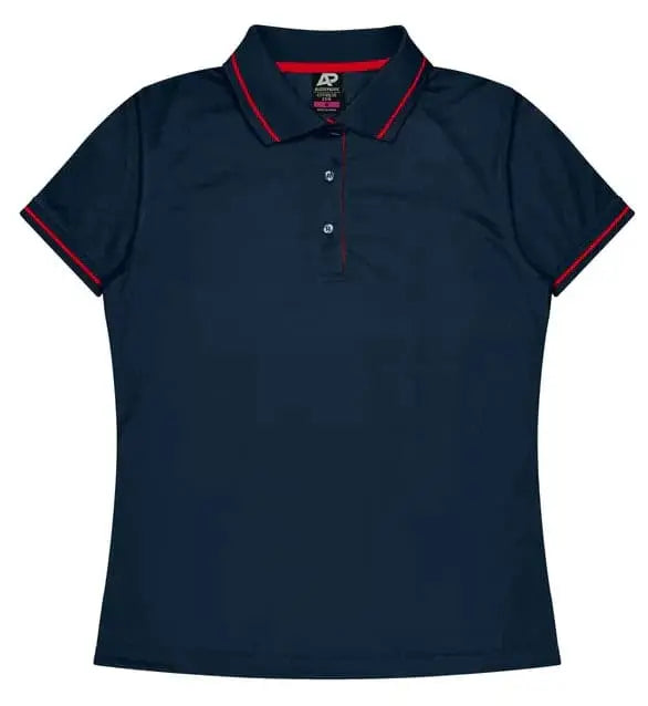 Aussie Pacific Cottesloe Lady Polo Shirt 2319  Aussie Pacific NAVY/RED 6